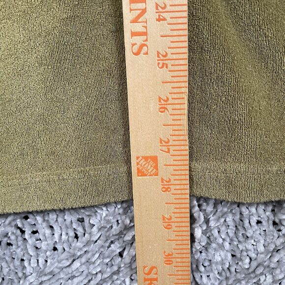 WREN Terry Cloth Button Up Shirt Men's XL Olive Green Short Sleeve Camp Preppy - Picture 6 of 6